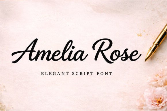 Amelia Rose: A Script Font for Modern Brand Elegance