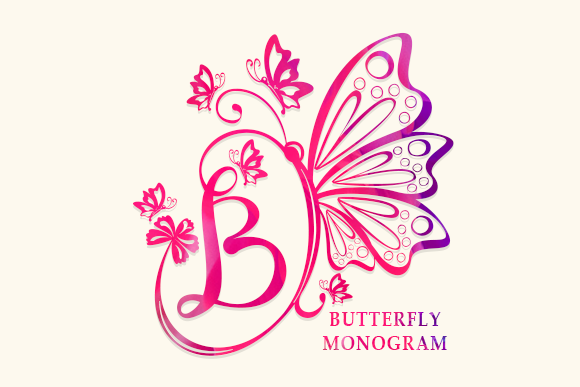 Butterfly Monogram: An Elegant Decorative Font