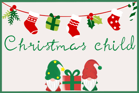 Christmas Child Font: A Handwritten Font for Every Project