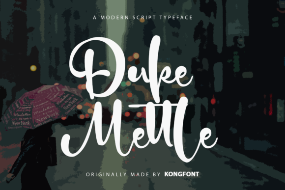 Duke Mettle: A Modern Handwritten Font for Creative Projects