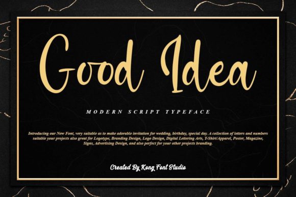 Good Idea: A Handwritten Script Font for Modern Brands