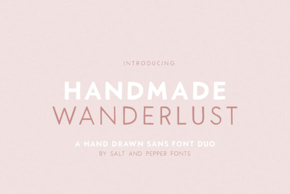 Handmade Wanderlust Duo: A Creative Font for Playful Designs