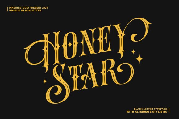 Honey Star: Bold Blackletter for Modern Branding