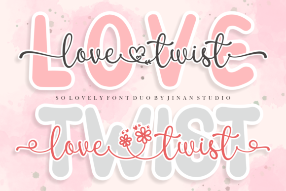 Love Twist Duo: A Font Pairing for Romantic Branding