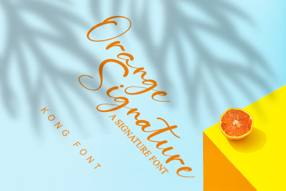 Orange Signature: A Playful Script for Creative Projects