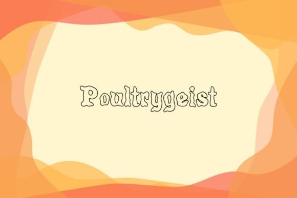 Poultrygeist: A Display Font That Brings Spooky Charm to Your Designs
