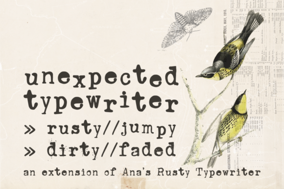 Unexpected Typewriter: The Grungy Serif Font with Real Character