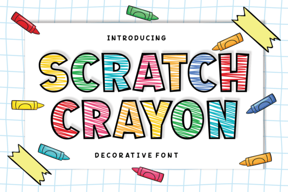 Unleash Creativity with the Scratch Crayon Typeface